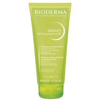 Bioderma Sebium Gel Moussant Actif aktywny żel oczyszczający do skóry tłustej i skłonnej do trądziku 200ml