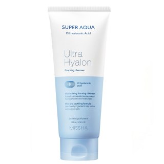 Super Aqua Ultra Hyalron Foaming Cleanser nawilżająca pianka oczyszczająca z kwasem hialuronowym 200ml Missha