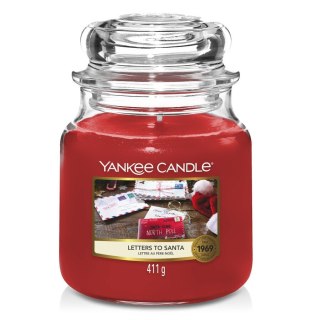 Świeca zapachowa średni słój Letters to Santa 411g Yankee Candle