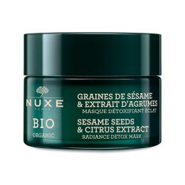 Bio Organic rozświetlająca maska detoksykująca z ekstraktem z cytrusów i ziaren sezamu 50ml Nuxe
