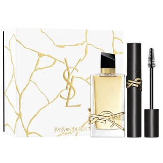 Libre Pour Femme zestaw woda perfumowana spray 90ml + Lash Clash nadający ekstremalnej objętości tusz do rzęs 01 Noir 9ml Yves Saint Laurent