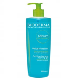 Sebium Gel Moussant antybakteryjny żel do mycia twarzy do cery tłustej i mieszanej 500ml Bioderma