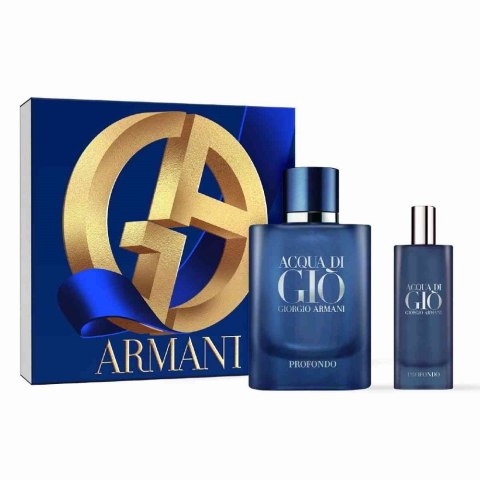Acqua di Gio Profondo zestaw woda perfumowana spray 75ml + woda perfumowana spray 15ml Giorgio Armani Acqua di Gio Profondo zestaw woda perfumowana spray 75ml + woda perfumowana spray 15ml Giorgio Armani