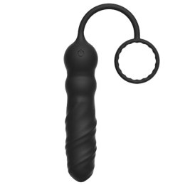 Deep Seeker Plug Anal korek analny i pierścień na penisa Black Marc Dorcel