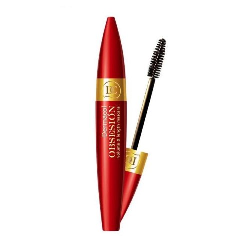Dermacol Obsesion Volume & Length Mascara pogrubiająco-wydłużający tusz do rzęs Black 12ml Dermacol Obsesion Volume & Length Mascara pogrubiająco-wydłużający tusz do rzęs Black 12ml