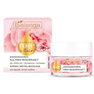 Bielenda Royal Rose Elixir przeciwzmarszczkowy tłusty krem regenerujący 70+ 50ml