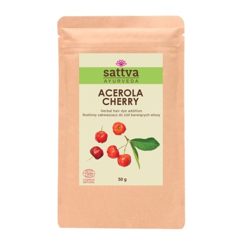 Zakwaszacz do henny i ziół barwiących Acerola Cherry 50g Sattva