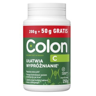 C Ułatwia wypróżnianie suplement diety w proszku 250g Colon