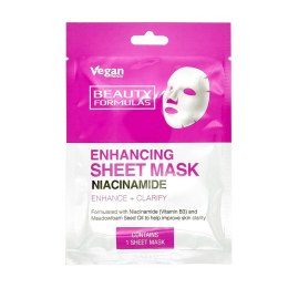 Enhancing Sheet Mask wzmacniająca maska z niacynamidem w płacie 1szt. Beauty Formulas