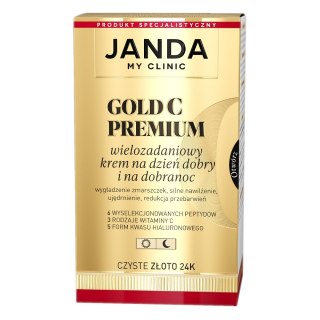 Janda Gold C Premium wielozadaniowy krem do twarzy na dzień dobry i na dobranoc 50ml