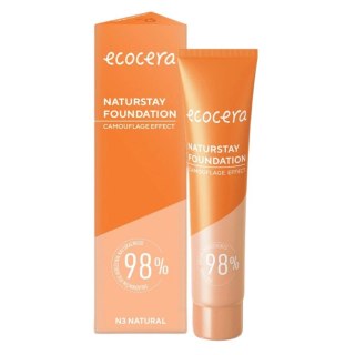 Ecocera Naturstay Foundation naturalny podkład kryjący N3 Natural 30ml