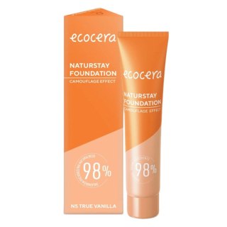 Ecocera Naturstay Foundation naturalny podkład kryjący N5 True Vanilla 30ml