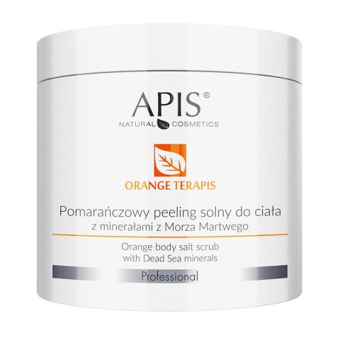 APIS Orange Terapis pomarańczowy peeling solny do ciała z minerałami z Morza Martwego 700g