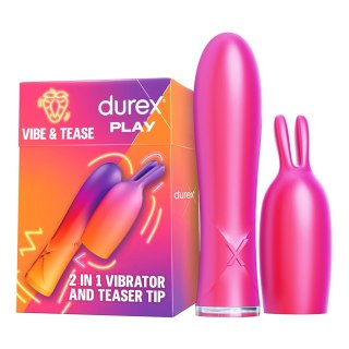 Play Vibe & Tease 2in1 wibrator ze stymulującą końcówką Durex