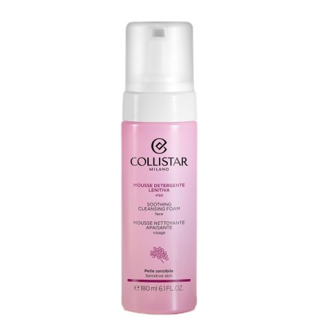 Collistar Soothing Cleansing Foam łagodząca pianka oczyszczająca do twarzy 180ml Collistar Soothing Cleansing Foam łagodząca pianka oczyszczająca do twarzy 180ml