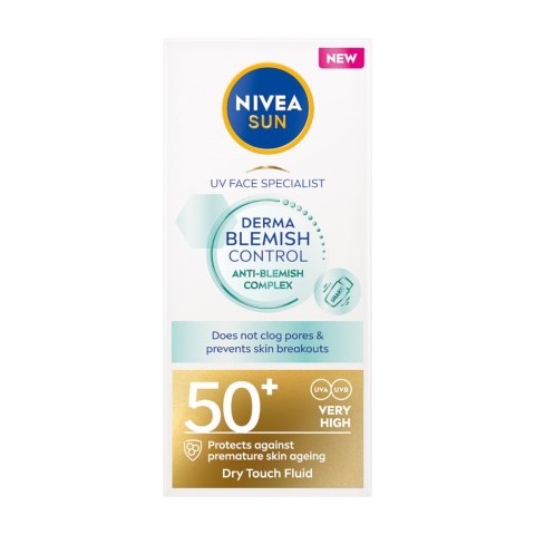 Nivea Sun Derma Blemish Control fluid do twarzy SPF50+ 40ml