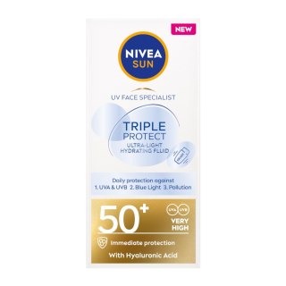 Nivea Sun Triple Protect fluid do twarzy SPF50+ 40ml