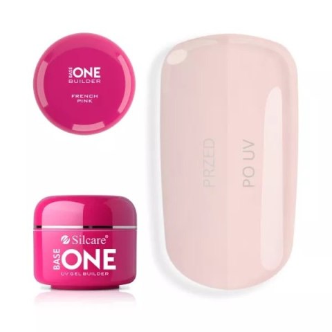 Base One French Pink żel budujący do paznokci 30g Silcare