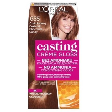 L'Oreal Paris Casting Creme Gloss farba do włosów 635 Czekoladowy Cukierek