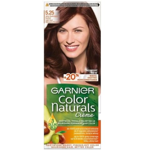 Garnier Color Naturals Creme krem koloryzujący do włosów 5.25 Jasny Opalizujący Kasztan