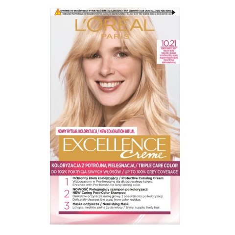 L'Oreal Paris Excellence Creme farba do włosów 10.21 Bardzo Bardzo Jasny Perłowy Blond