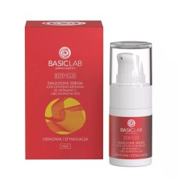Esteticus emulsyjne serum z 0.5% czystego retinolu 4% witaminy C CBD i koenzymem Q10 Odnowa i Stymulacja 15ml BasicLab