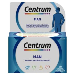 Man multiwitaminy dla mężczyzn suplement diety 30 tabletek Centrum