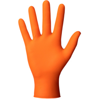 Mercator Medical Rękawiczki nitrylowe pomarańczowe gogrip orange M 50 szt.wzmocnione