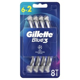 Blue 3 UEFA Champions League jednorazowe maszynki do golenia dla mężczyzn 8szt Gillette
