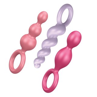 Booty Call zestaw korków analnych o pobudzającej strukturze Colored Satisfyer