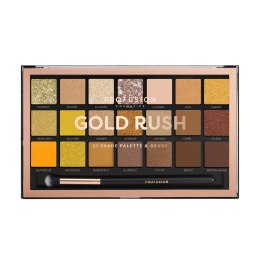 Gold Rush Eyeshadow Palette paleta 21 cieni do powiek z pędzelkiem Profusion