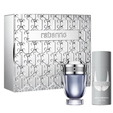 Invictus zestaw woda toaletowa spray 100ml + dezodorant spray 150ml Paco Rabanne