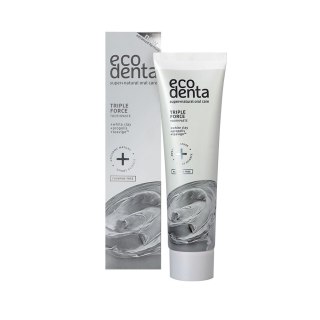 Triple Force Toothpaste pasta do zębów o potrójnym działaniu z białą glinką 100ml Ecodenta