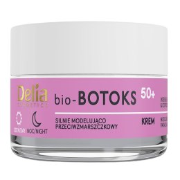 Bio-Botoks silnie modelująco-przeciwzmarszczkowy krem do twarzy 50+ 50ml Delia