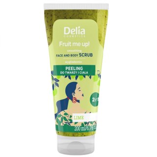 Delia Fruit Me Up! peeling do twarzy i ciała Limonka 200ml