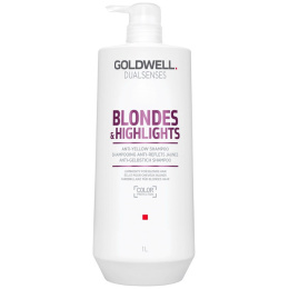 Goldwell Blondes & Highlights Anti-Yellow szampon do włosów blond neutralizujący żółte odcienie 1000ml