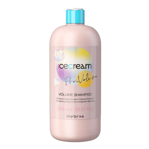 Inebrya Ice Cream Pro-Volume Szampon zwiększający objętość włosów 1000ml Inebrya Ice Cream Pro-Volume Szampon zwiększający objętość włosów 1000ml