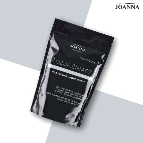 Joanna Professional Platinum rozjaśniacz do włosów, srebrny, proteiny jedwabiu 450g