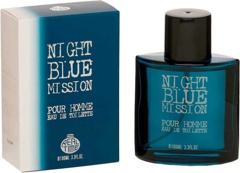 Real Time Night Blue Mission Pour Homme woda toaletowa spray 100ml Real Time Night Blue Mission Pour Homme woda toaletowa spray 100ml