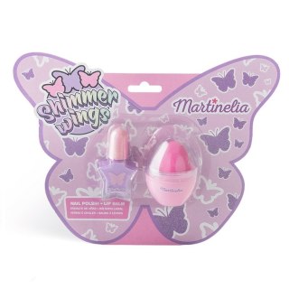 Martinelia Shimmer Wings Nail & Lip Balm Duo zestaw lakier do paznokci 4ml + balsam do ust 7g