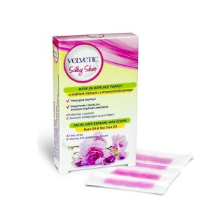 Velvetic Silky Skin wosk do depilacji twarzy 12szt.