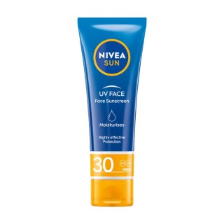 Nivea Sun nawilżający krem przeciwsłoneczny do twarzy z wysoką ochroną SPF30 50ml