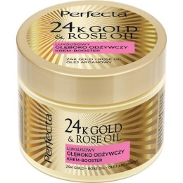 24K Gold & Rose Oil luksusowy głęboko odżywczy krem-booster do ciała 300g Perfecta