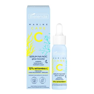 Bielenda C Marine Care serum glow-booster głęboko nawilżająco-rozświetlające na noc 30ml