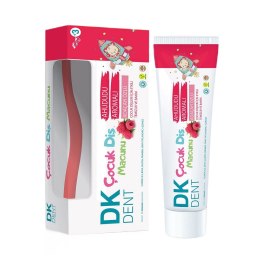 DK Dent pasta do zębów dla dzieci Malinowa 50ml + szczoteczka Dermokil