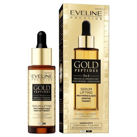 Eveline Cosmetics Gold Peptides serum-lifting do twarzy 30ml Eveline Cosmetics Gold Peptides serum-lifting do twarzy 30ml