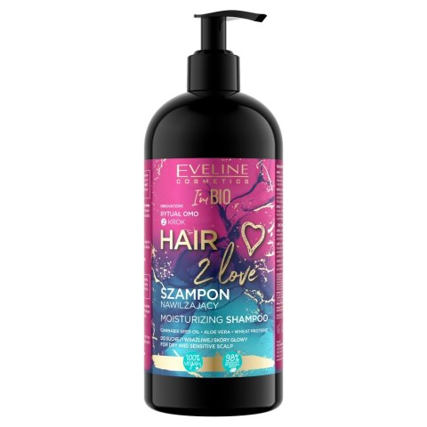 Eveline Cosmetics Hair 2 Love szampon nawilżający 400ml Eveline Cosmetics Hair 2 Love szampon nawilżający 400ml