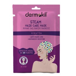 Keratin Steam Hair Care Mask keratynowa maska ​​do pielęgnacji włosów 35ml Dermokil