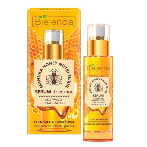 Bielenda Manuka Honey Nutri Elixir odżywczo-nawilżające serum do twarzy 30ml Bielenda Manuka Honey Nutri Elixir odżywczo-nawilżające serum do twarzy 30ml