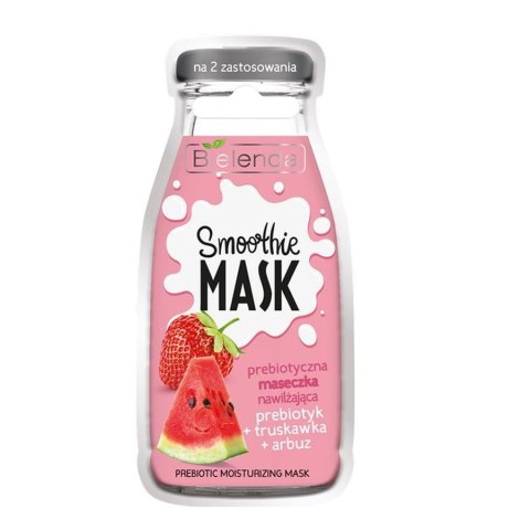 Bielenda Smoothie Mask prebiotyczna maseczka nawilżająca Prebiotyk + Truskawka + Arbuz 10g